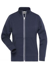 Arbeits Sweatjacke Damen Navy-Blau